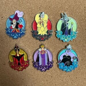 Our Universe Disney Villains Blind Box Enamel Pin **set of 6**